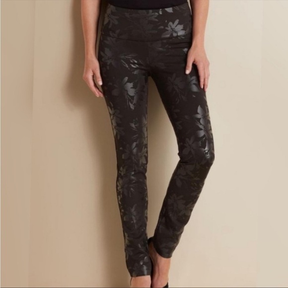 Soft Surroundings Twilight Floral Leggings - Picture 1 of 12